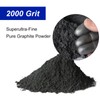 Microfine Pure Graphite Powder, 2000 Grit Powdered Graphite, 1 Pound