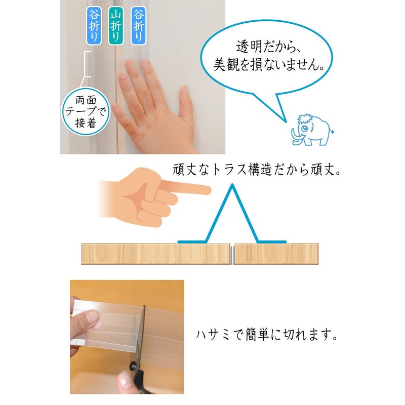 Hasamanmos Door Pinching Prevention Device For Rentals 53.1 inches (135