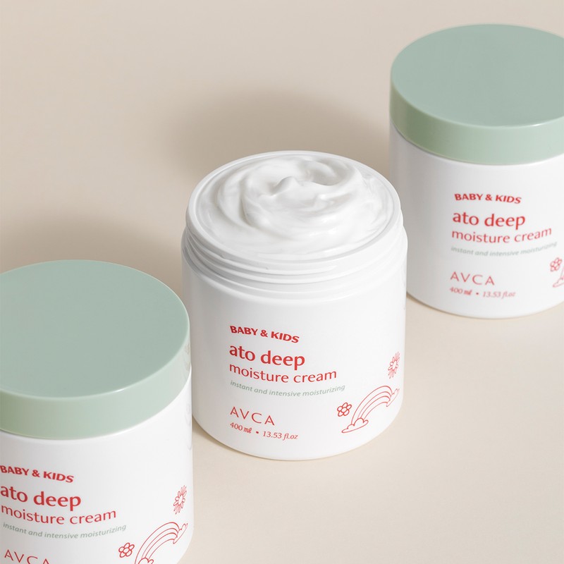 Abka Baby&Kids Ato High Moisturizing Cream Unscented 400ml, 2 units