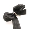 VINGTAINE H7468-BK- Striped Pattern, Long Ribbon, Pony Hook, Hair Cuff,