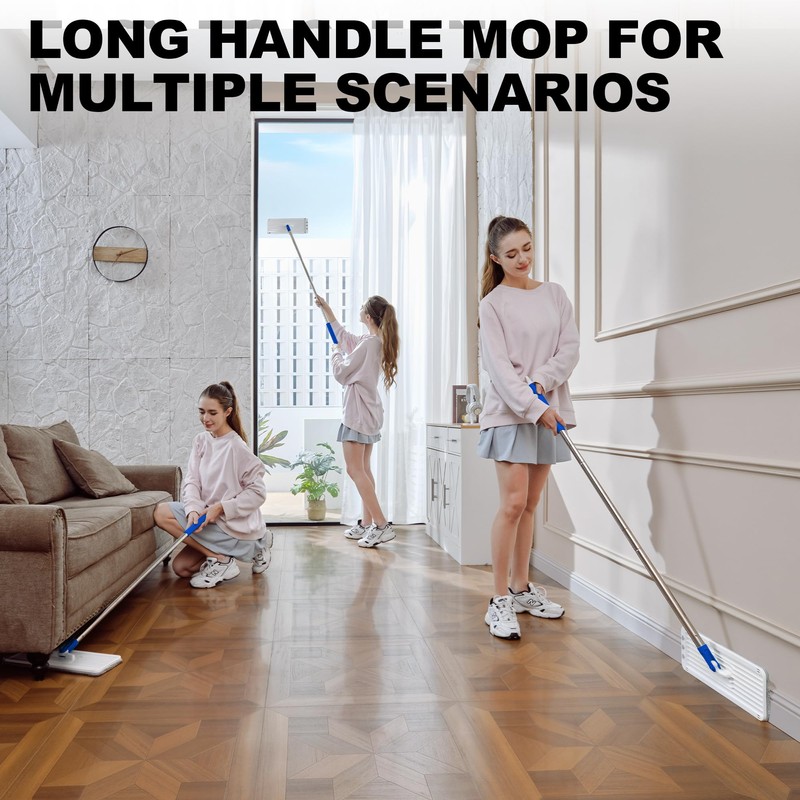 BEJOMOP Mop and Bucket Set with Wringer, Flat Squeeze Spin