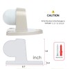 CG PLUS Floor Door Stopper with Rubber pad 2pack, Circle