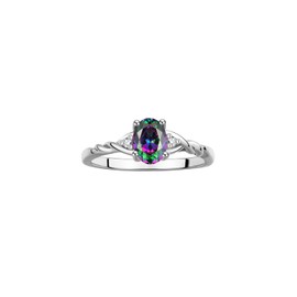 Rylos Rings for Women Sterling Silver Classic Style Birthstone Ring 7X5MM Oval Gemstone & Diamonds June Alexandrite Jewelry for Women Size 10
