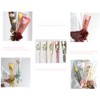100 Pcs Clear Gold Edge Rose Packaging Bag Single Rose