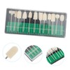 LALAFINA 12pcs Nail Polisher Ceramic Nail Drill Bits Cuticle Drill