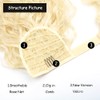Yinmei Baibian Blonde Curly Ponytail Hair Extension 14inch Short Wavy