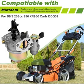 XR950 208cc Carburetor for B&S 208cc 950 XR950 Carb Professional 130G32 6HP High Pressure Washer with Air Filter Kit Replace# 84004577 596080 595783 595774 595083 595649