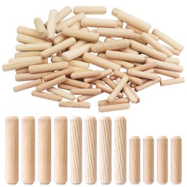 450 Pieces Wooden Dowels, Wooden Dowels Set, Beech Wood Dowels, Furniture Wooden Dowels, Wooden Dowels 6 mm 8 mm 10 mm, Wooden Round Dowel Connections for Furniture, Professional Carpenters, Wood
