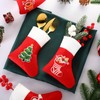 60 Pcs Mini Christmas Stockings Bulk Christmas Fireplace Hanging Felt