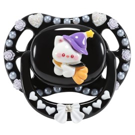 CutiePlusU Adult Size Dummy for Adults DIY Handmade Large Shield Magic Cat Black