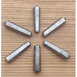 HEMATITE DOUBLE TERMINATED GEMSTONE CRYSTAL PENCIL POINT (ONE)