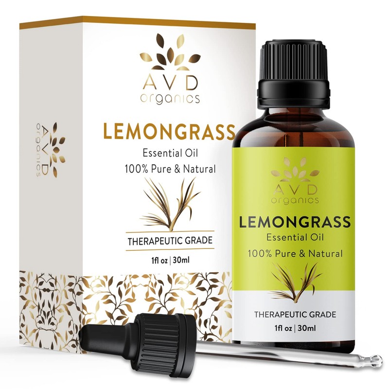 AVD Organics Lemongrass Essential Oil 30ml | 100% Pure and