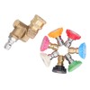 7PCS Pressure Washer Nozzle Tips with Coupler 1/4in Quick Interface