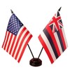 Zigvert 8 Pack Miniature Two Hole Flag Stand Base, Twin