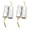 WANGCL 4 x Gold Plated 2mm Banana Plugs Screw Type