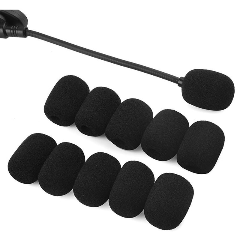 30Pcs Mini Size Lapel Headset Mic Foam Covers, Foam Microphone