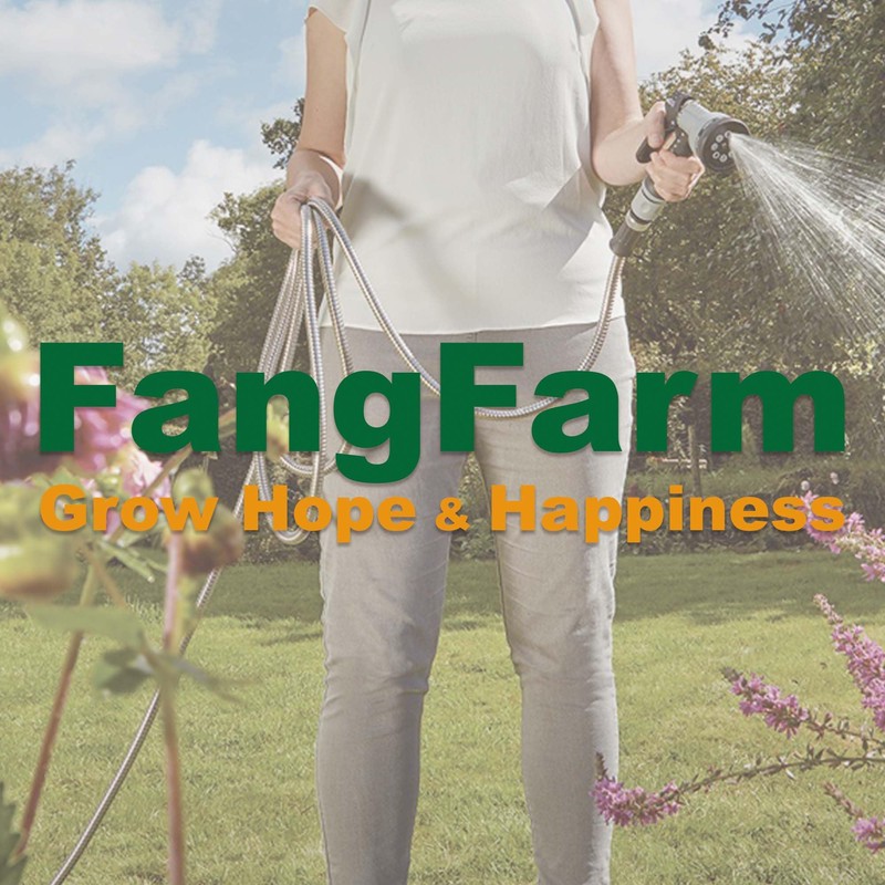 FangFarm Flexible Metal Garden Hose: 150ft Stainless Steel Water Hose