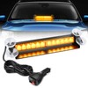 Nilight 12LED Traffic Advisor Strobe Light Bar Amber Emergency Warning
