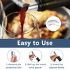 20 Pcs Wine Pourer Discs, Drip Stop Disc, Silver No