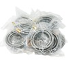 PROCURU 10-Pack 6-Ft Stainless Steel Dishwasher Hose with Elbow, 3/8"