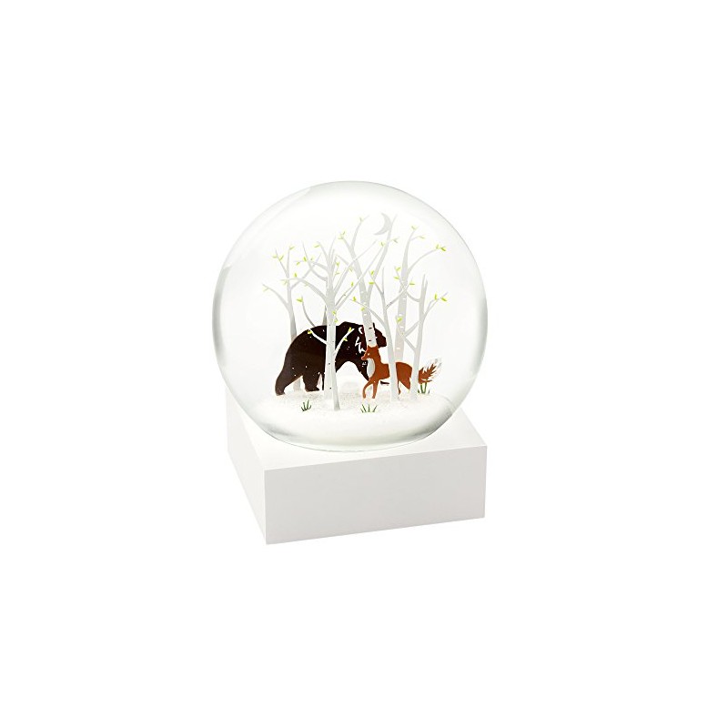CoolSnowGlobes Fox and Bear Cool Snow Globe