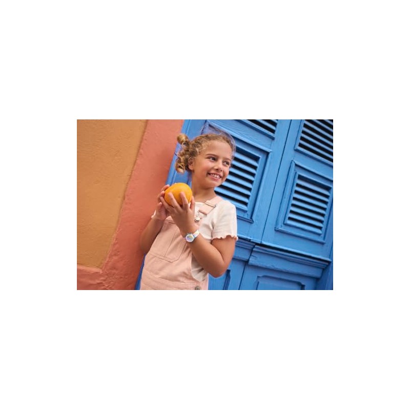 Flik Flak Kids Casual Watch Pink Quartz Liquid Rainbow