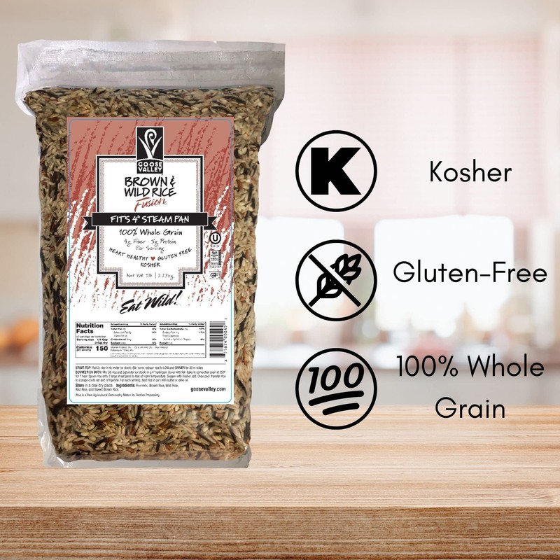 Goose Valley Brown & Wild Rice Fusion, 5 lb, 2.27