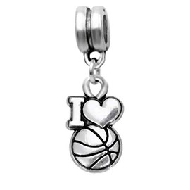 Dangle Love Sports Charm, Metal