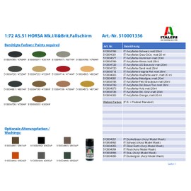 Italeri Models AS 51 Horsa MK.I with British Paratroops Airplane Model Building Kits