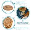 12 Piece Water Hyacinth Wicker Weave Placemats & Coasters -