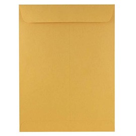 JAM Paper® 9" x 12" Open End Envelopes - Brown Kraft - 100/pack
