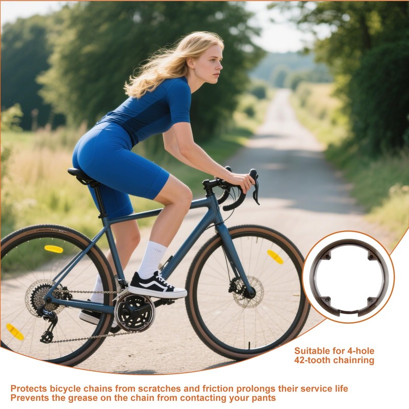 Bottom Bracket Cover 42/44 Teeth 8 Holes Bicycle Chain Protector