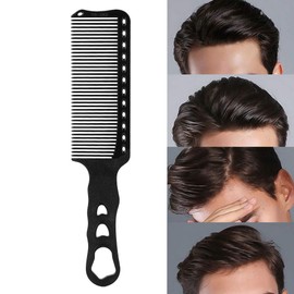 Peines para el cabello Salón profesional Peine para el cabello Resistencia a altas temperaturas Peluquería Peinado Corte Barbero Estilista Herramienta Peine de corte(negro)