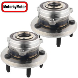 MotorbyMotor 513324 Front Wheel Bearing and Hub Assembly with 5 Lugs fits for Dodge Durango,Jeep Grand Cherokee Low-Runout OE Directly Replacement Hub Bearing (2 Pack)
