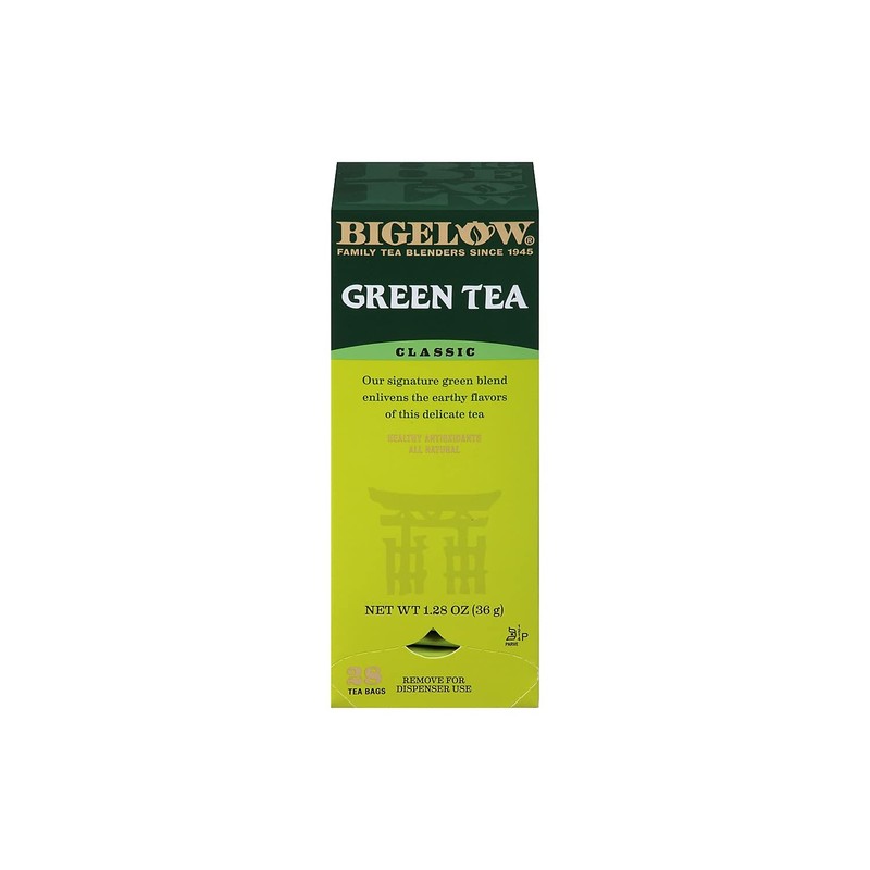 Bigelow Green Tea Bags, Box Of 28 Bags