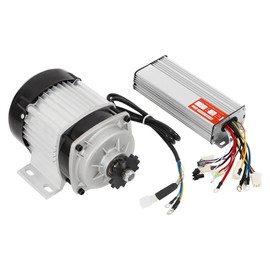 Brushless Motor Kits, 72V 3000W DC Motor Kit with Controller+Throttle+Keylock, 80A 6600RPM Max Speed, Electric Scooter Controller with 3 Speed for Go Karts E-Bike (48V 750W)