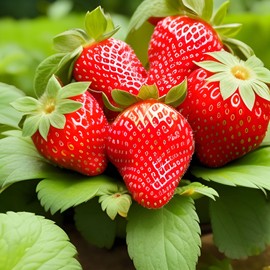 200 pcs Heirloom Strawberry Seeds - Perennial Non-GMO Outdoor Indoor Giant Fresh Berry Seeds