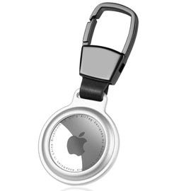 AXFEE Airtag Case, Magnetic Protective Case, GPS Anti-Lost Pendant Accessories, Protective Case Key Ring for Airtag Case, Metal AirTag Protective Case for Keys, Luggage, Wallet, Pet Tracking