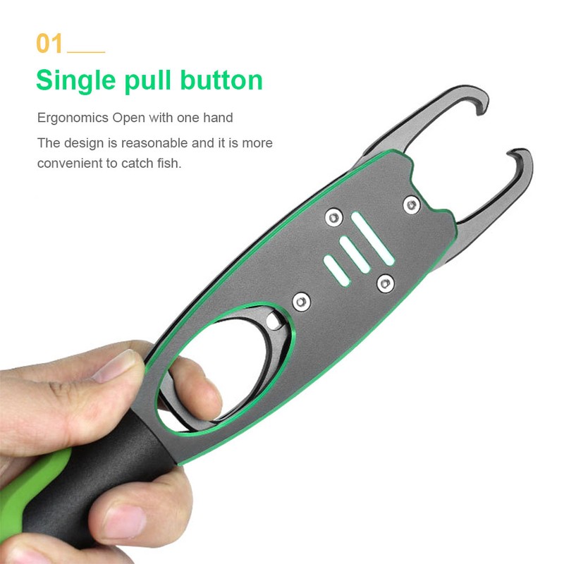 Aluminum Alloy Fish Portable Fish Lip Fish Holder with Scale