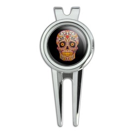 GRAPHICS & MORE Skull Day of The Dead Southwestern Golf Divot Repair Tool and Ball Marker