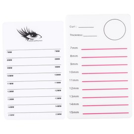 Baluue 2pcs Lash Extension Pallet Professional Eyelash Display Plates for Artists Handheld Acrylic Design for Easy Application Compact for Home and Salon Use