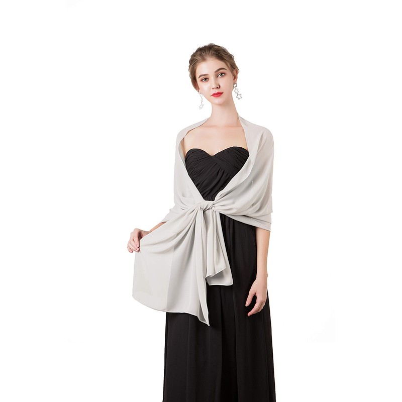 olyrjie - Bufandas de gasa suave para vestidos de noche,