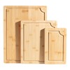 Bamboo Cutting Board Set of 3, Wood Cutting Boards with