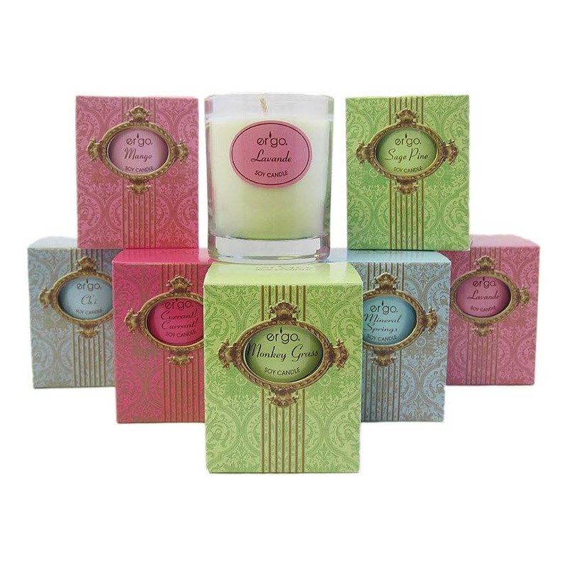 Ergo Soy Candle Paris Collection, Hand Poured Natural Vegan Soy