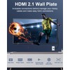 HDMI 2.1 Wall Plate, ELECTOP 8K HDMI Wall Outlet Pass