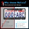 Mulixis Bing License Plate Frames for Women Diamond Black License