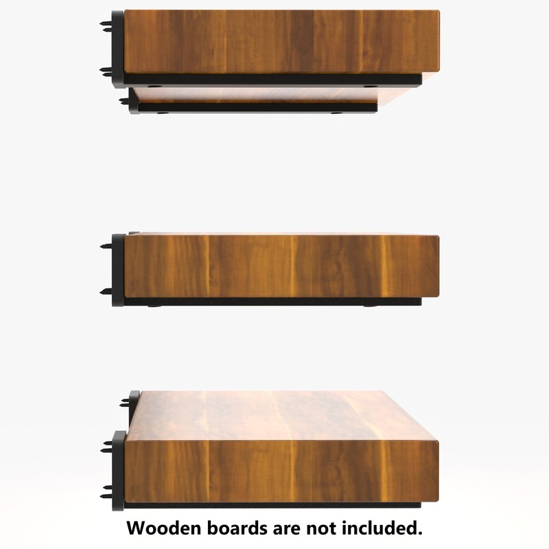 NEODROP 12 Pack 6 Inch Floating Shelf Brackets, Heavy Duty