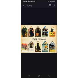 jamies junk journals Vintage Inspired Black Cat Tags Junk Journal Scrapbook PICK ONE