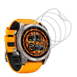 Wondoner Pack of 4 Screen Protectors for Garmin Fenix 8 51 mm Protective Film, Soft TPU Film for Fenix 8 51 mm Screen Protector [Fingerprint ID] Screen Protector Case-Friendly Protection