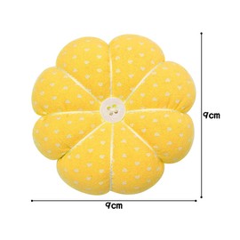 Jagowa 1 Piece Sewing Pin Cushion Pumpkin Shaped for DIY Crafts Quilting Needlework Sewing Accessories Wrist Pin Cushion (Yellow)
